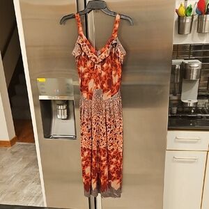 💕MARC JACOBS💕 Sleeveless Midi Dress ~ Multi-Color Abstract Print Small